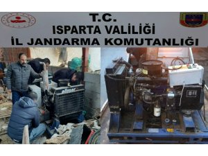 Isparta’dan çaldıkları jeneratörü 3 yıl sonra Afyonkarahisar’daki besihanede kullanırken yakalandılar