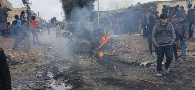 Tel Abyad'da teröristler bombalı araç patlattı