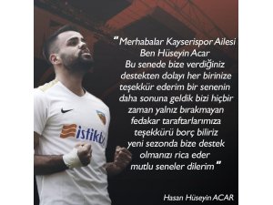 İ.M. Kayserispor futbolcusu Hasan Hüseyin’in 2020 mesajı