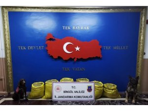 Bingöl’de İl Jandarma Komutanlığı 3 operasyonda 664 kilo uyuşturucu ele geçirildi