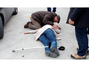 Eşini yolun ortasında yaralı halde buldu