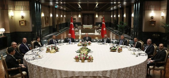 Cumhurbaşkanı Erdoğan, yasama, yürütme yargı organı temsilcileri ile bir araya geldi