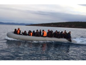 Ayvalık’ta 45 Afganistan uyruklu  göçmen yakalandı