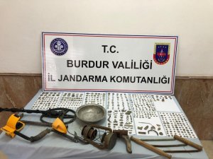 Burdur’da Roma Bizans Dönemine ait tarihi eserler ele geçirildi