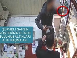 Kuyumcu hırsızı kamerada