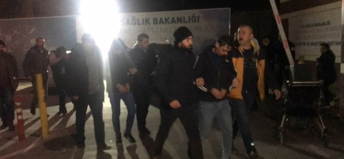 Araçlardan akü çalan baba, oğul ve arkadaşı yakalandı