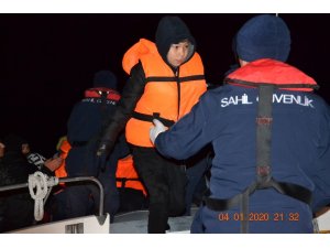 Ayvalık’ta 41 göçmen yakalandı