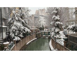 Eskişehir beyaz örtü ile uyandı