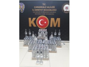 Çanakkale’de sahte bandrollü içki operasyonu