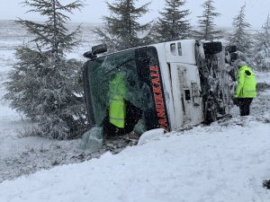 Eskişehir’de otobüs kazası: 5 yaralı
