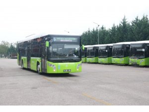Belediye otobüsleri 1 yılda 26 bin 903 bin 802 kilometre yol yaptı