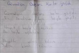 Tacizci babasına şiir yazdı