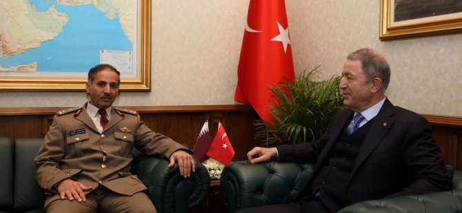 Bakan Akar, Katar Kara Kuvvetleri Komutanı'nı kabul etti