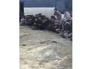 Metruk binada 84 kaçak göçmen yakalandı