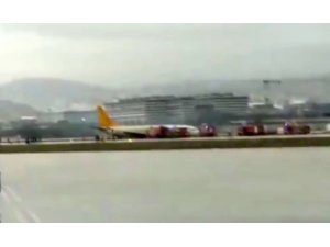 Sabiha Gökçen Havalimanında uçak pistten çıktı