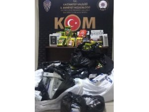 Gaziantep’te kaçak sigara ve çay operasyonu