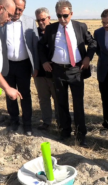 Vali Toprak sulamasız sistemi inceledi