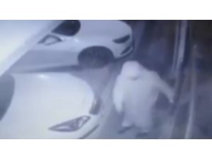 Hırsızlar güvenlik kamerasına böyle yakalandı