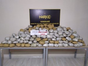 Yüksekova’da 359 kilo esrar ele geçirildi