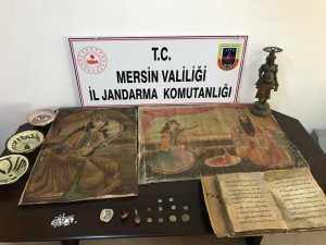 Mersin’de tarihi eser operasyonu: 2 gözaltı