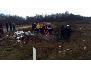 Sakarya’da kontrolden çıkan otomobil takla attı: 1 ölü
