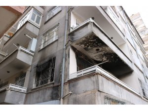 1 yaşındaki bebeğine su vermek için uyandı, alevlerden canlarını son anda kurtardı