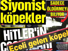 İsrail'e atılan zehir zemberek manşetler