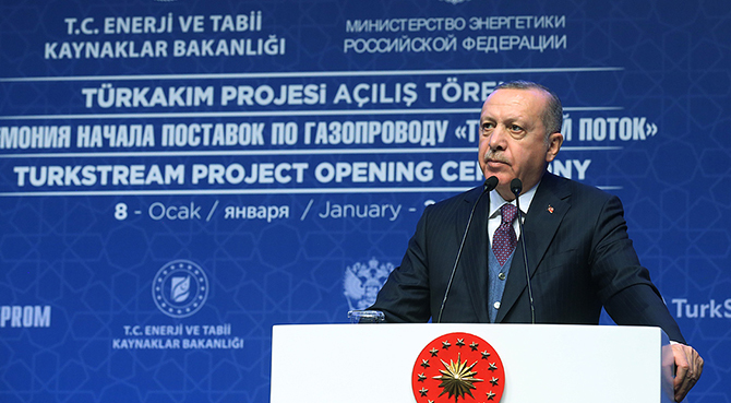 Erdoğan: TürkAkım Projesi'nin ülkemiz ve faydalanacak tüm dostlarımız için hayırlara vesile olmasını diliyorum