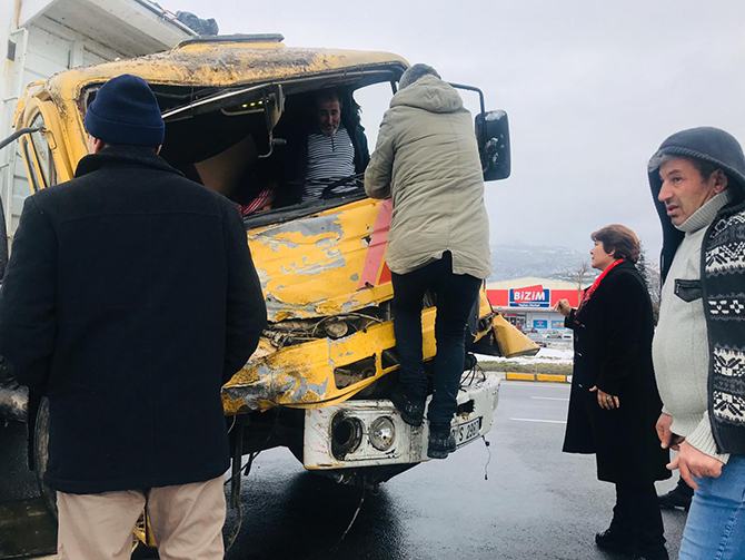 Akşehir'de trafik kazası: 1 yaralı