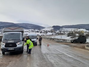 Ordu’da kış lastiği denetimi
