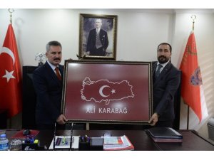 Başkan Kahraman’dan emniyet müdürü Karabağ’a ziyaret