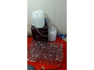 Başakşehir’de sahte alkol imalathanesine baskın