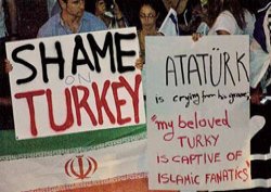 İsrail'de Türkiye protestosu