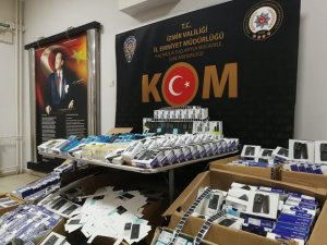 İzmir’de binlerce liralık gümrük kaçağı ürüne el konuldu