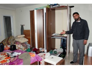 Evine hırsız girdi, komşularına isyan etti