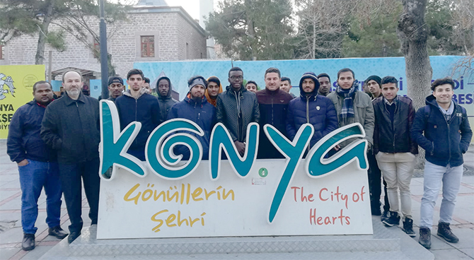 Adana’da öğrenim gören uluslararası öğrencilerden Konya gezisi