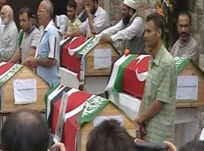 Gazze şehitleri uğurlandı!