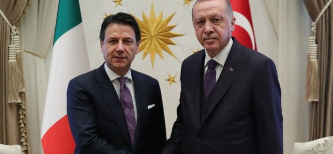 Cumhurbaşkanı Erdoğan, İtalya Başbakanını kabul etti