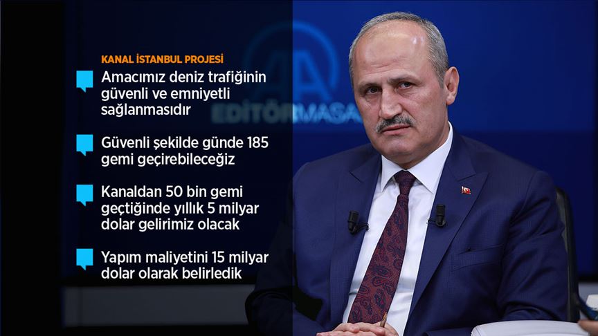 Bakan Turhan: Kanal İstanbul Projesi'ni 2026 gibi tamamlamış olacağız