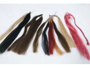 Gerçek saç ile kaplı sentetik saçlar gerçeğini aratmıyor