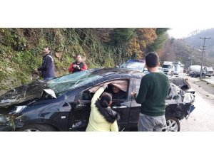 100 metre yükseklikten alt yola uçtu