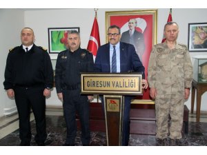 Giresun Valisi Sarıfakıoğulları ilin asayiş ve güvenlik açısından 2019 yılını değerlendirdi