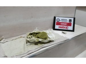 Erzincan’da 407 gram esrarla yakalanan 1 kişi tutuklandı