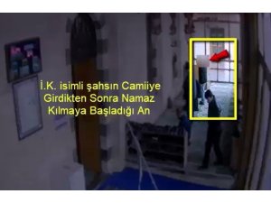 Namaz kılar gibi yaptı valizi çaldı