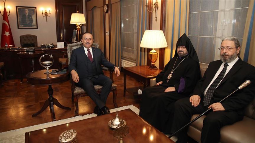 Çavuşoğlu Türkiye Ermenileri Patriği Maşalyan’ı kabul etti