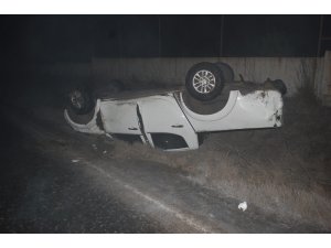 Tekirdağ’da pikap takla attı: 1 yaralı