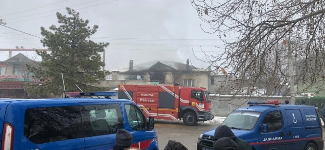 Hüyük’te ev yangını