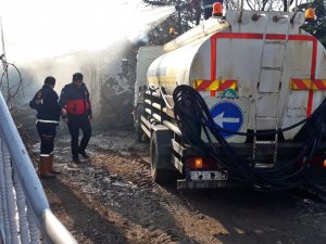 Sungurlu’da samanlık yangını