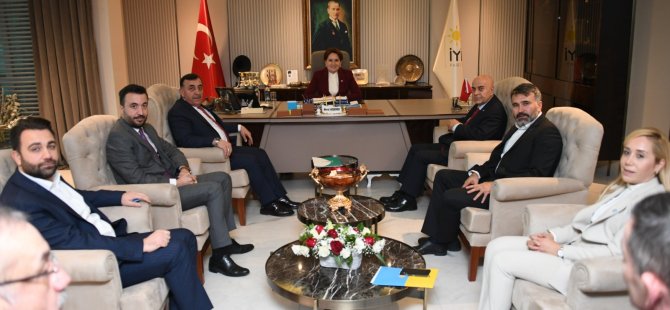 Akşener sendika ve oda başkanlarını kabul etti