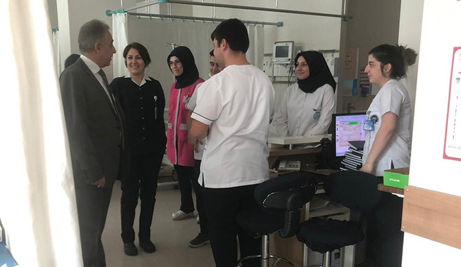 Konya Valisi Toprak hastane denetimi yaptı